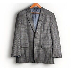 Brooks Brothers Makers and Merchants Blazer Men's Size 43R Wool Plaid Sport Coat